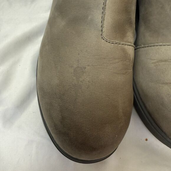 Sorel Evie II Womens Bootie Sz 9.5 Beige Leather Side Zip Waterproof Ankle Boots - Picture 3 of 10